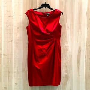 Ralph Lauren Red Satin Dress size 14